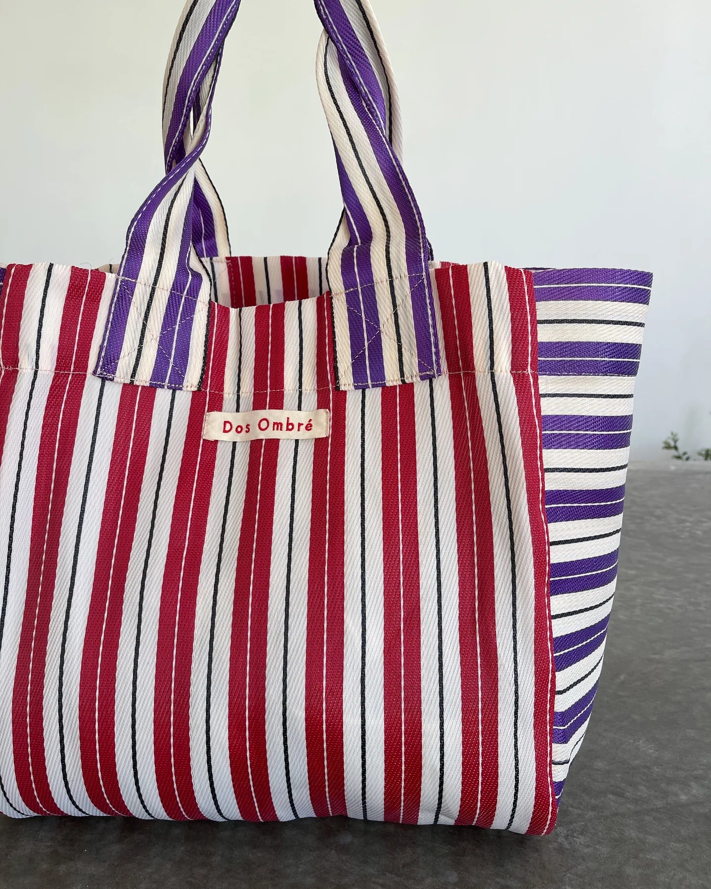 BIG Bengali Bag — Berry Stripe