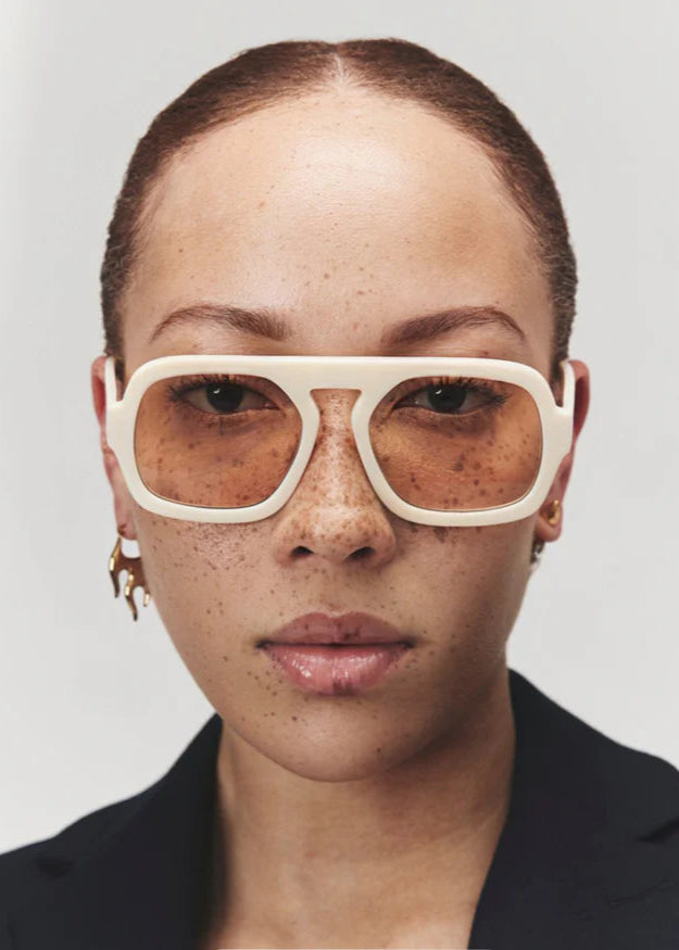 Jane Sunglasses - Ivory White