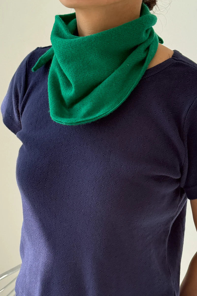 Cashmere Bandana - Kelly Green