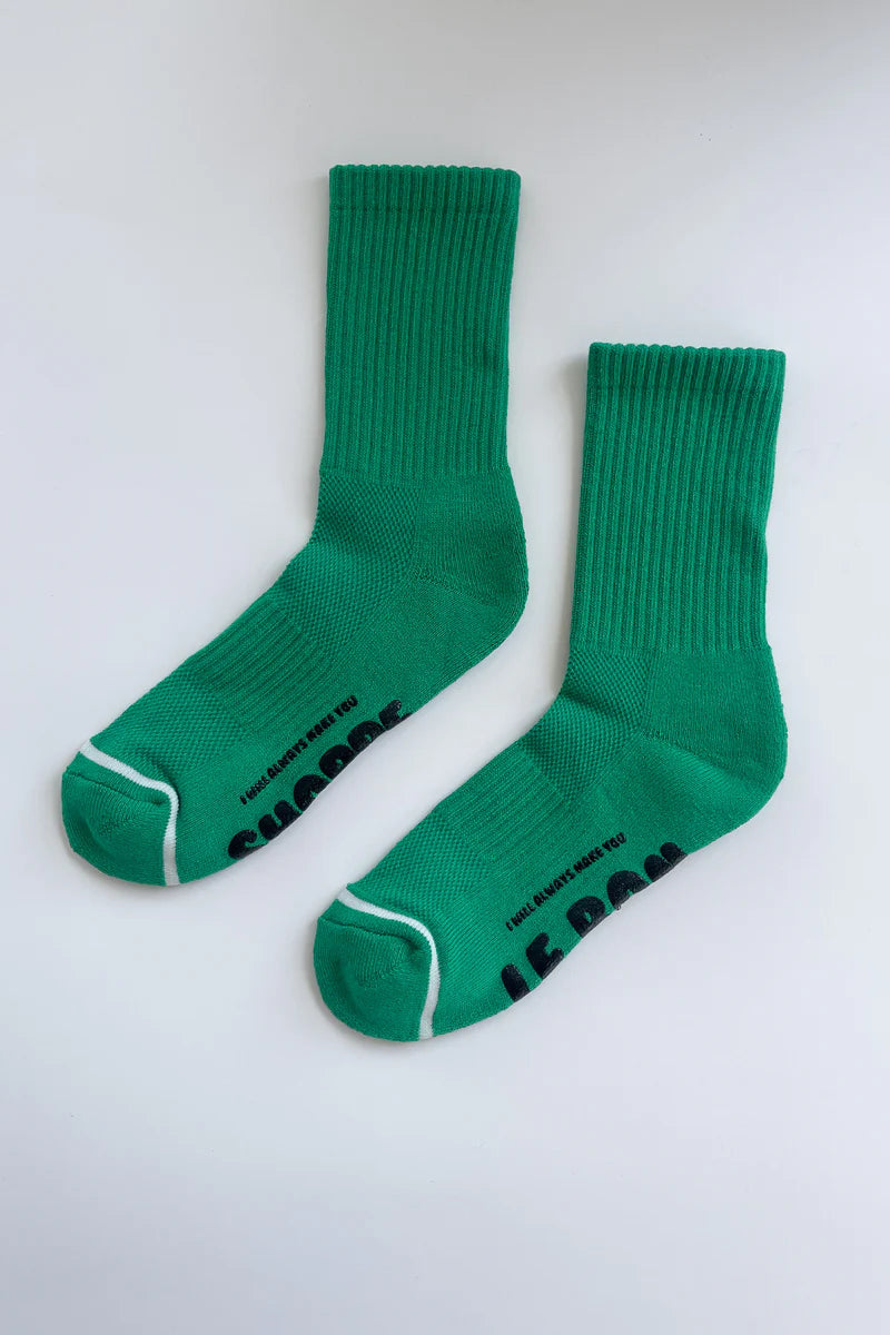 Hugger Socks - Kelly/Black