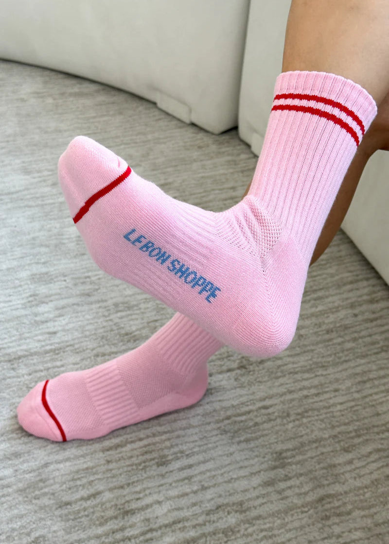Boyfriend Sock - Amour Pink