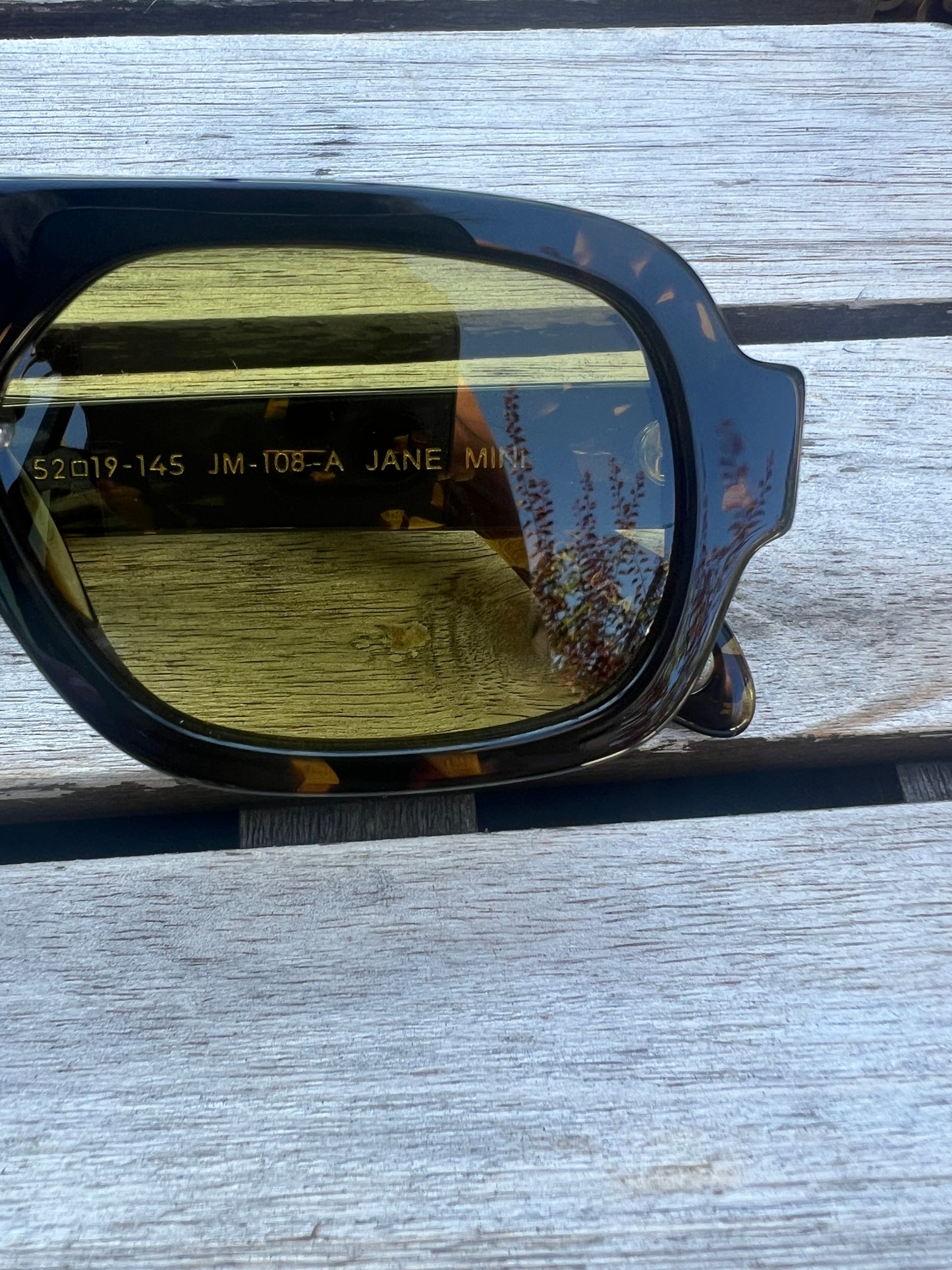 Jane Mini Sunglasses - Dark Tortoise Olive Lens