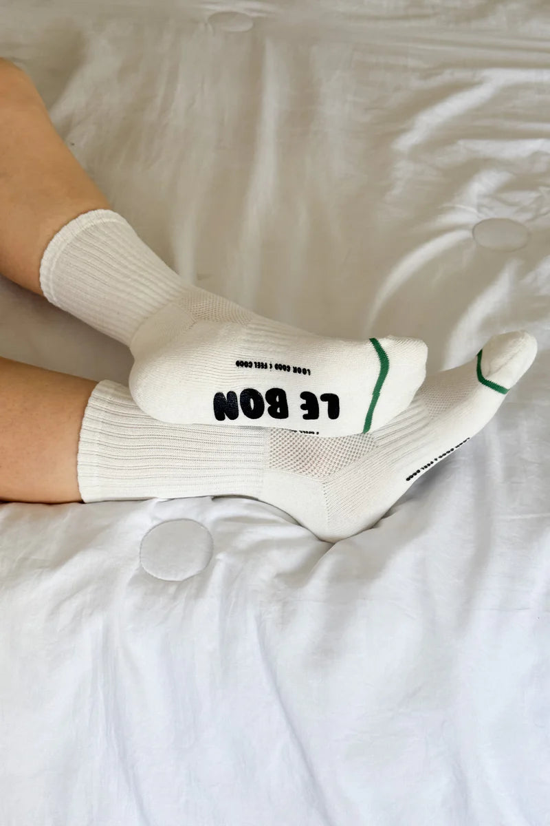 Hugger Socks - White/Black