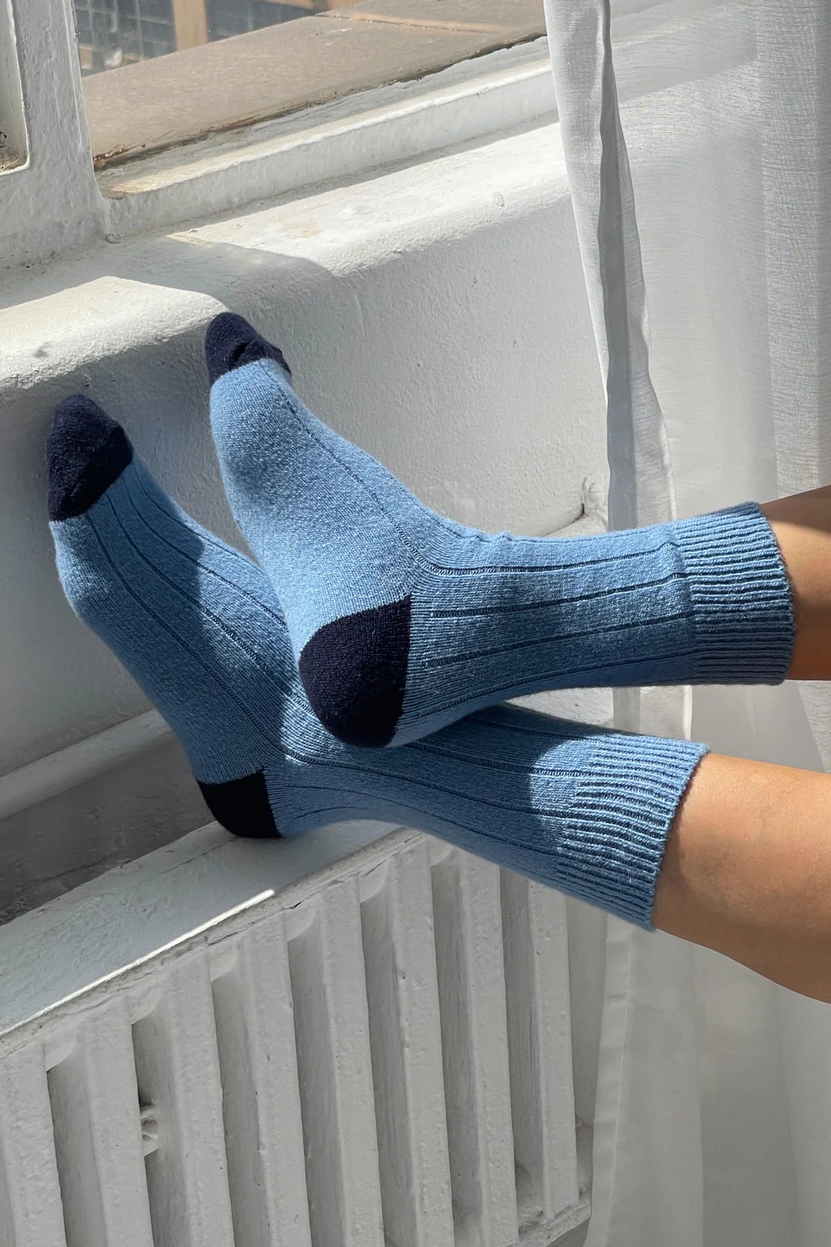 Classic Cashmere Socks — Bluebell