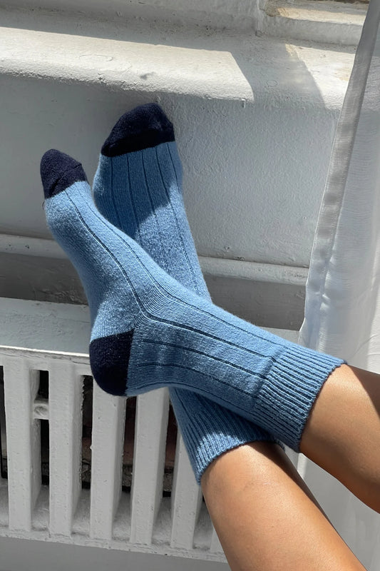 Classic Cashmere Socks — Bluebell