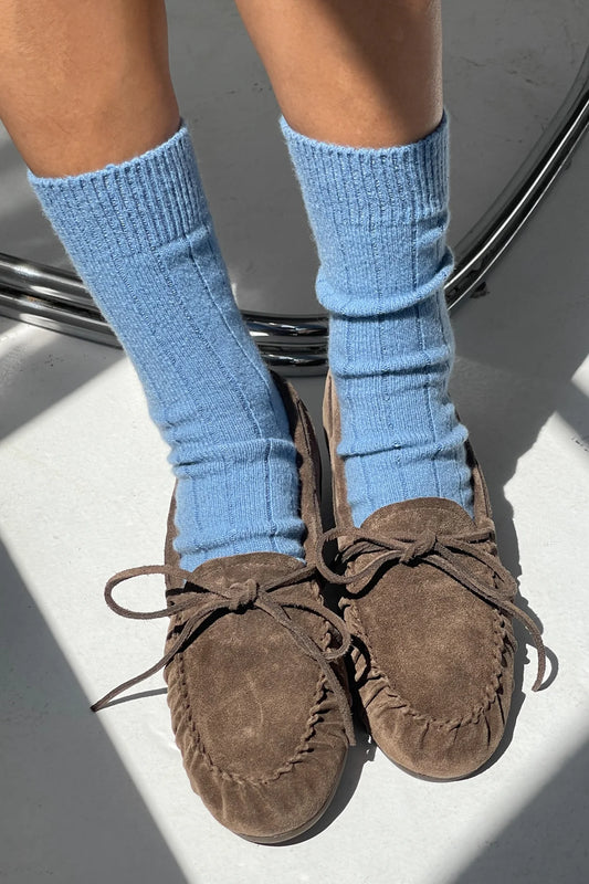 Classic Cashmere Socks — Bluebell