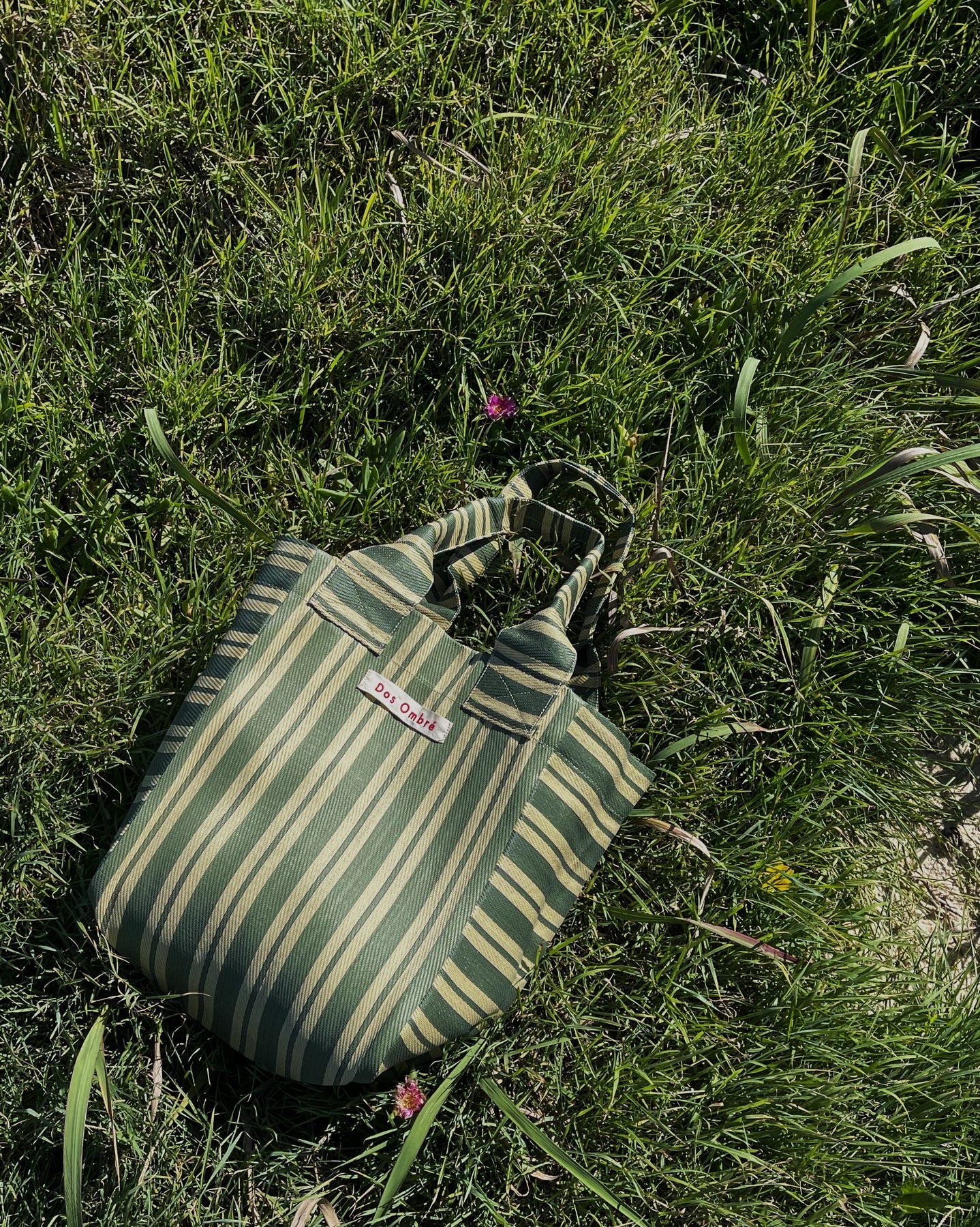 Bengali Shoulder Bag — Olive Stripe