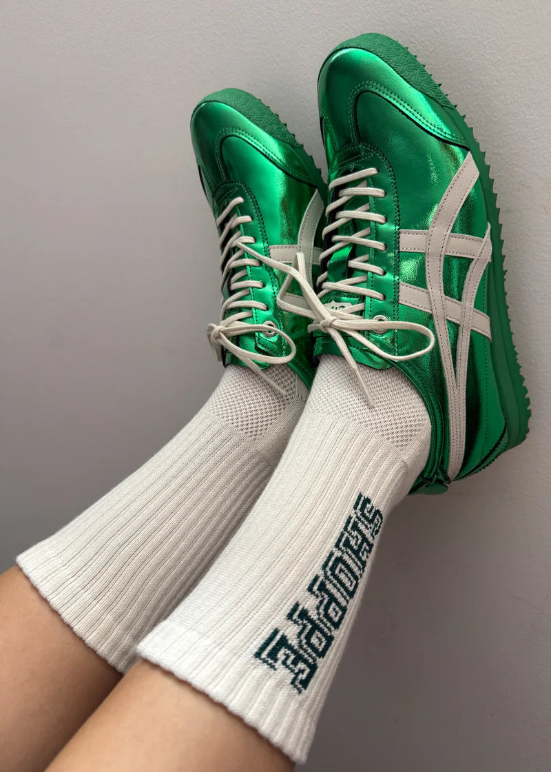 Preppy Socks - Canvas/Green