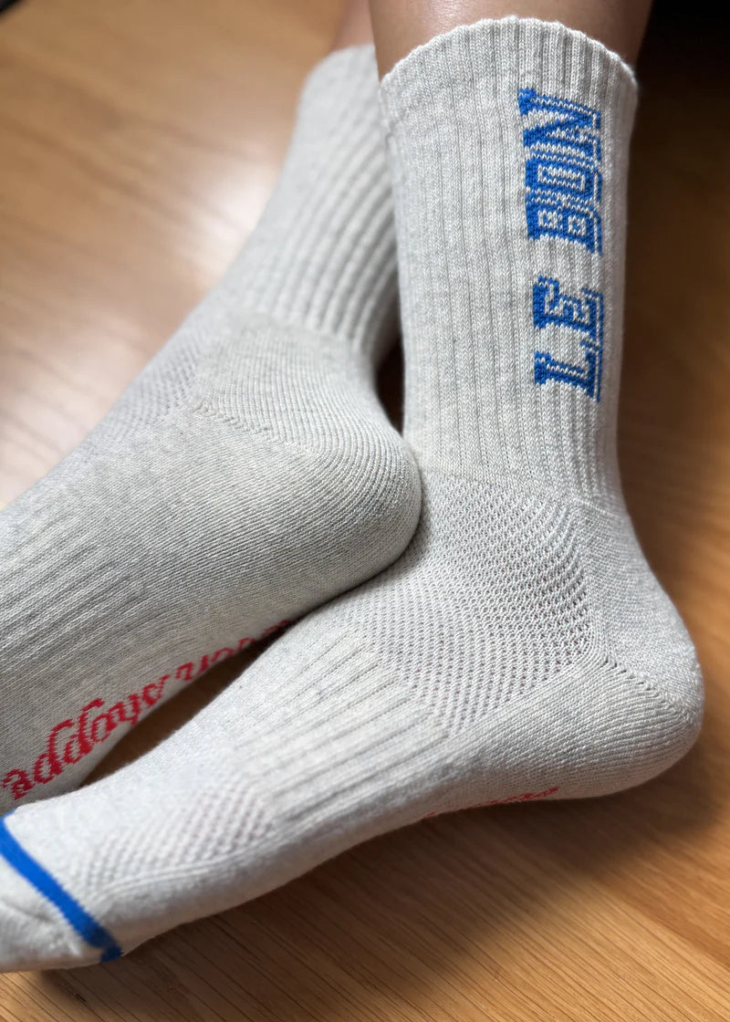 Preppy Socks - Ice/Blue