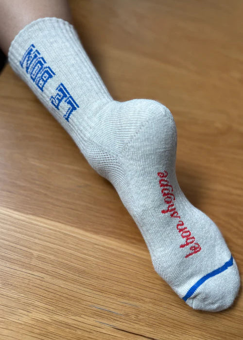 Preppy Socks - Ice/Blue