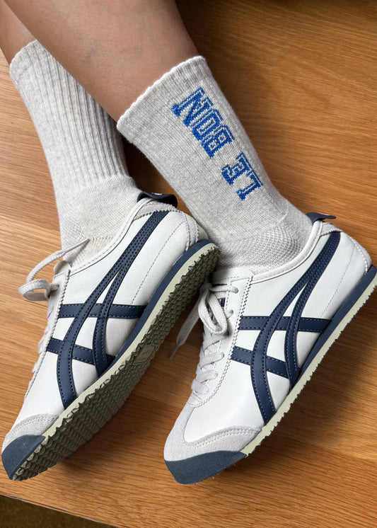 Preppy Socks - Ice/Blue