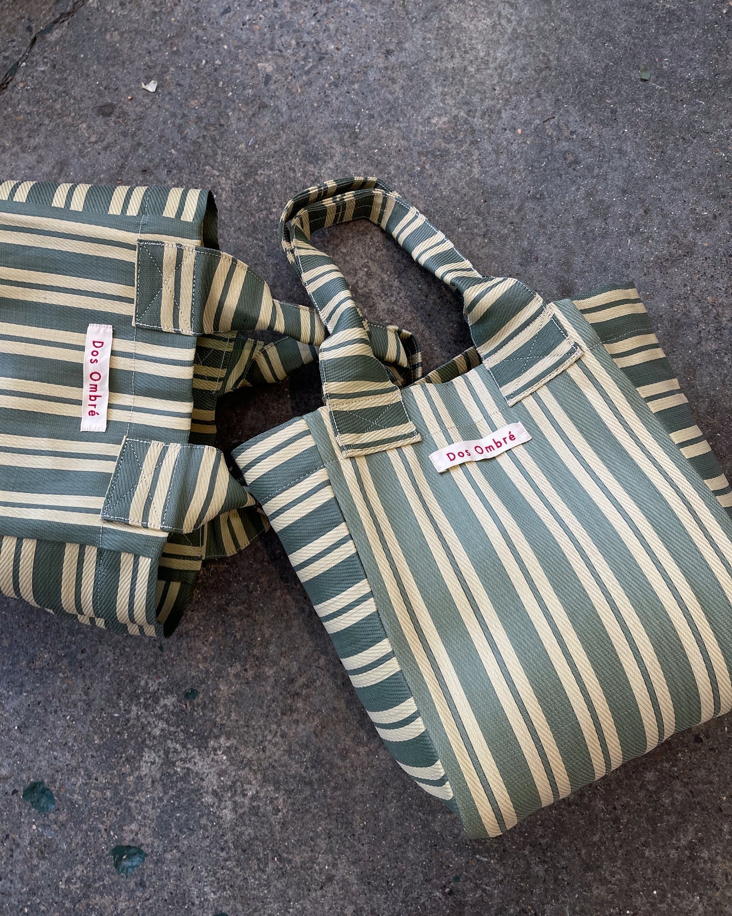 Bengali Shoulder Bag — Olive Stripe