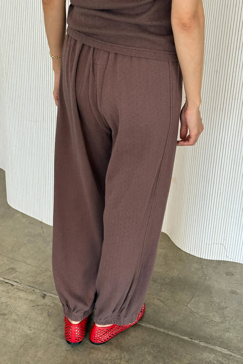 Pointelle \Balloon Pant - Chocolate