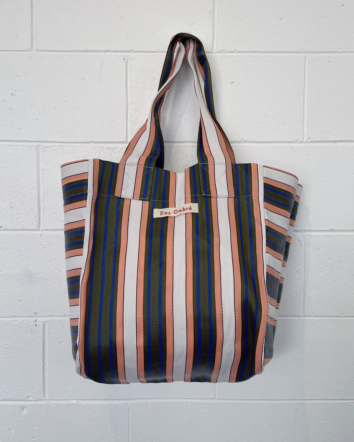 BIG Bengali Bag — Peach Stripe