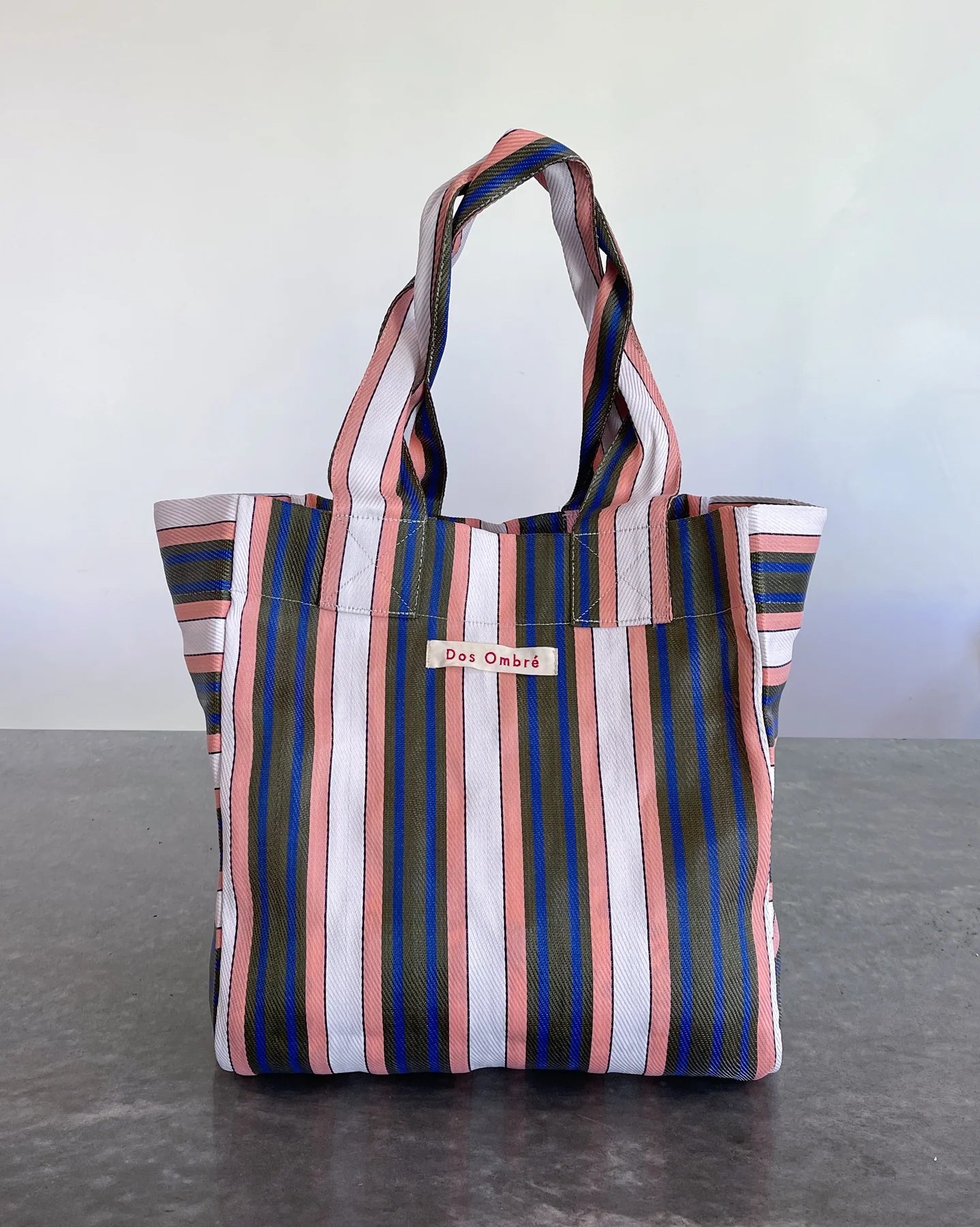 BIG Bengali Bag — Peach Stripe