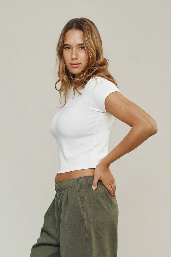 Isola Tee — Washed White