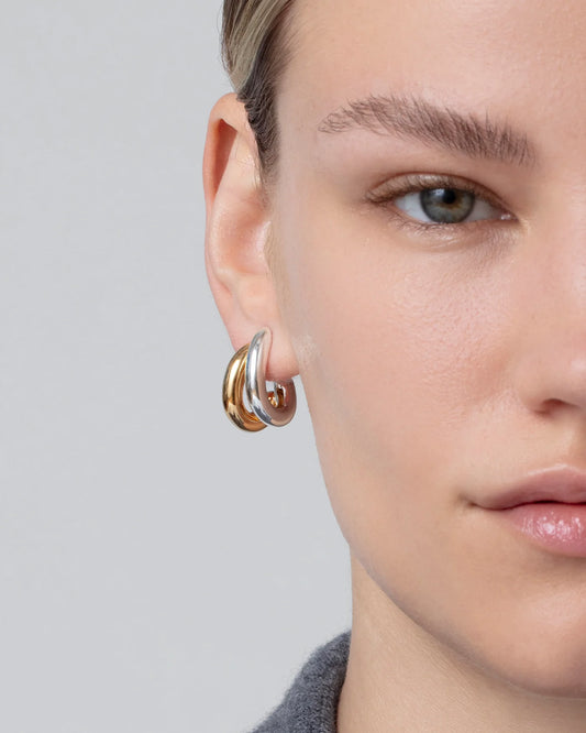 Florence Earrings — Two Tone