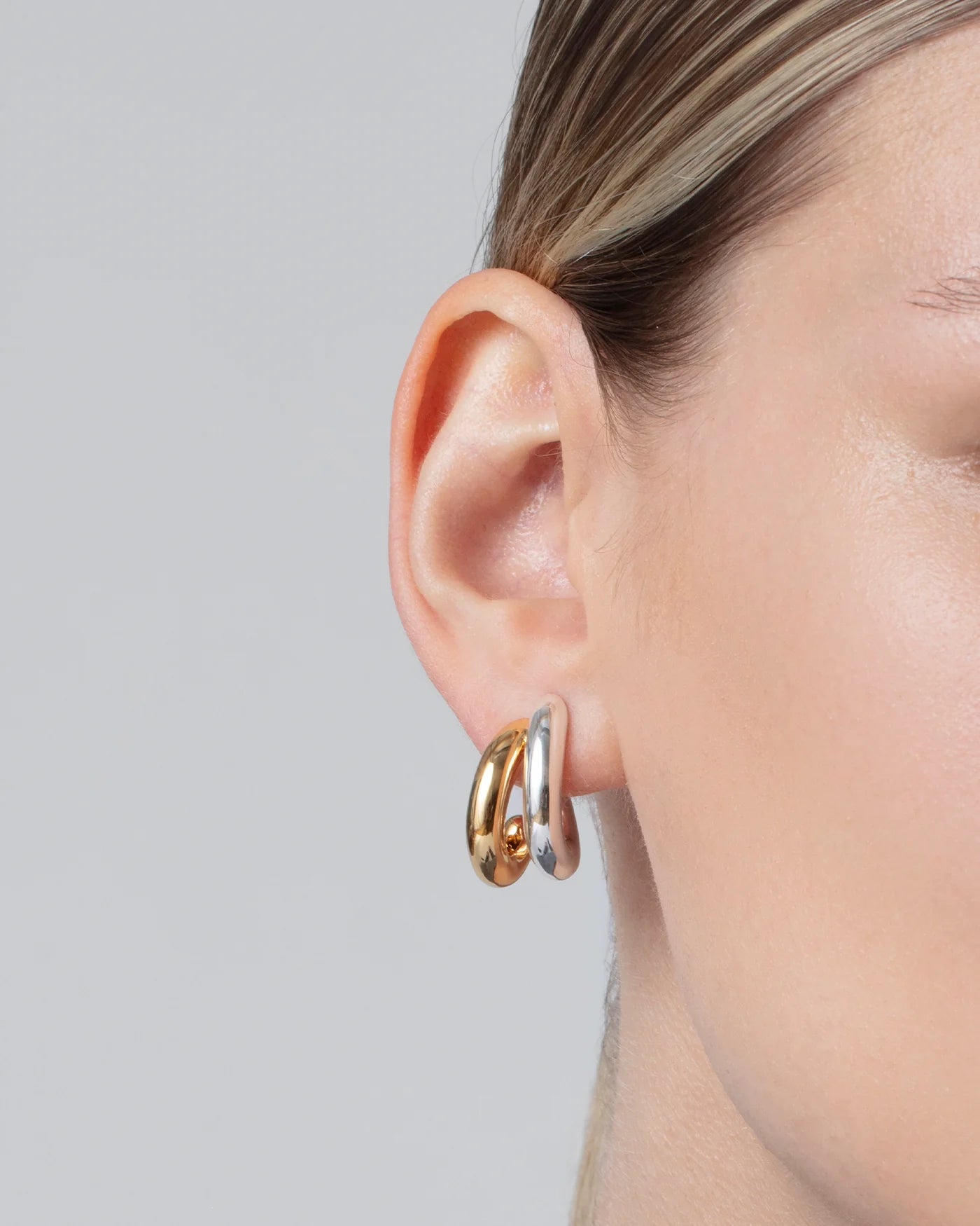 Florence Earrings — Two Tone