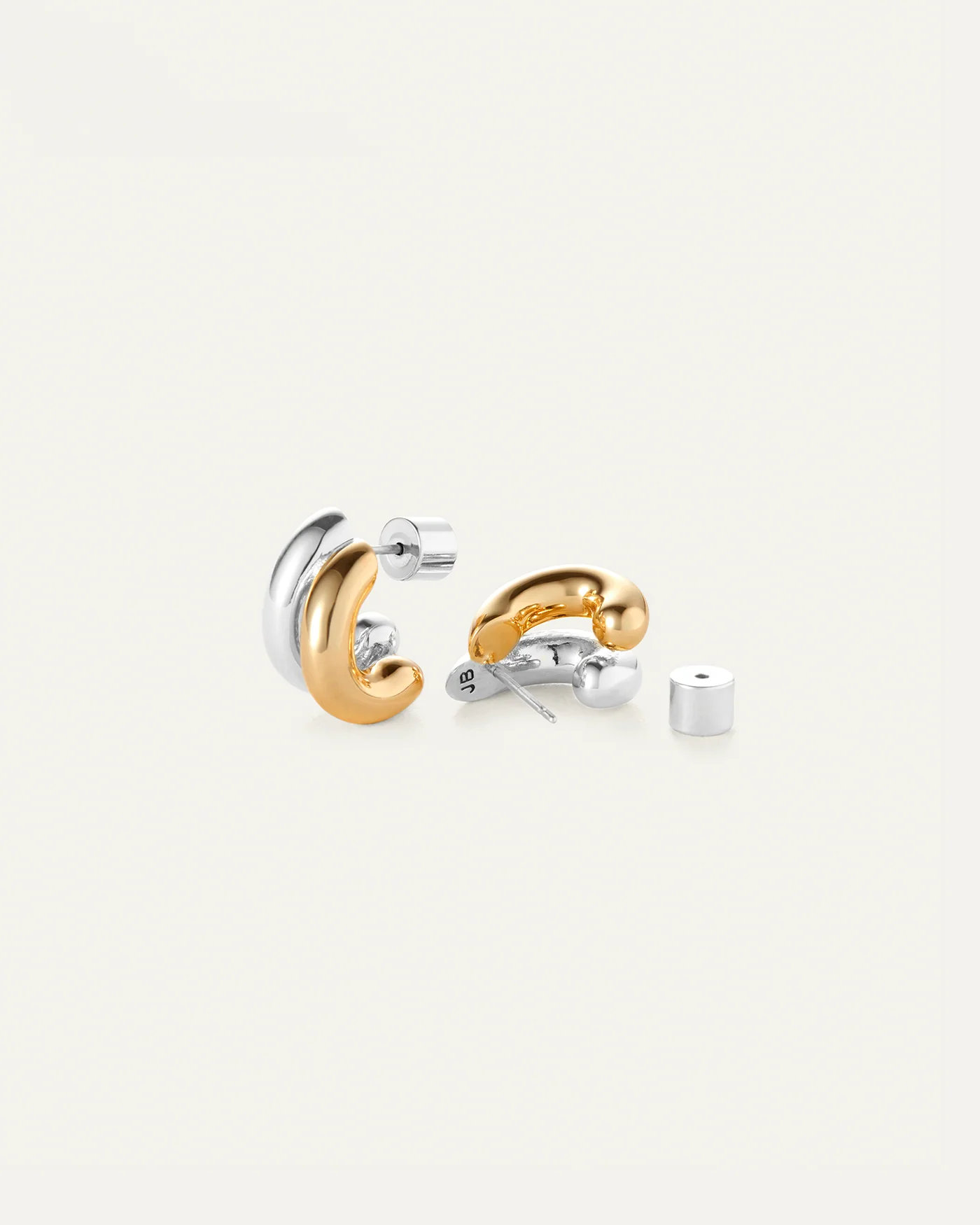 Mini Florence Earrings — Two Tone