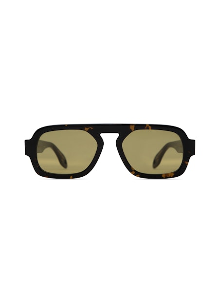 Jane Mini Sunglasses - Dark Tortoise Olive Lens