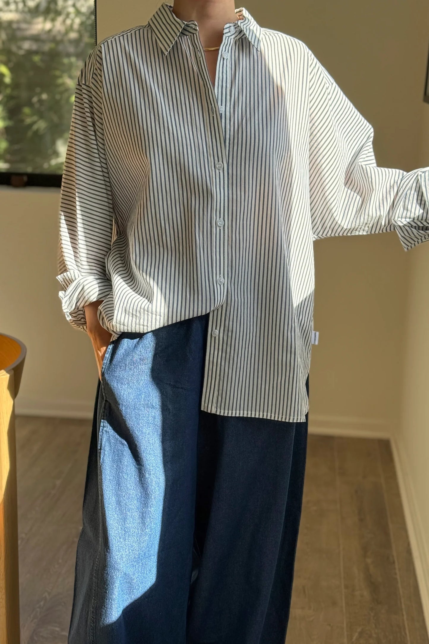 Light Weight Owen Shirt — Denim Stripe