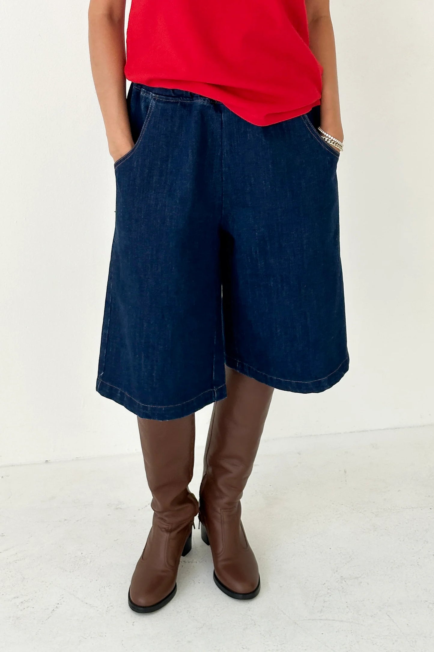Liam Bermuda Shorts — Raw Denim