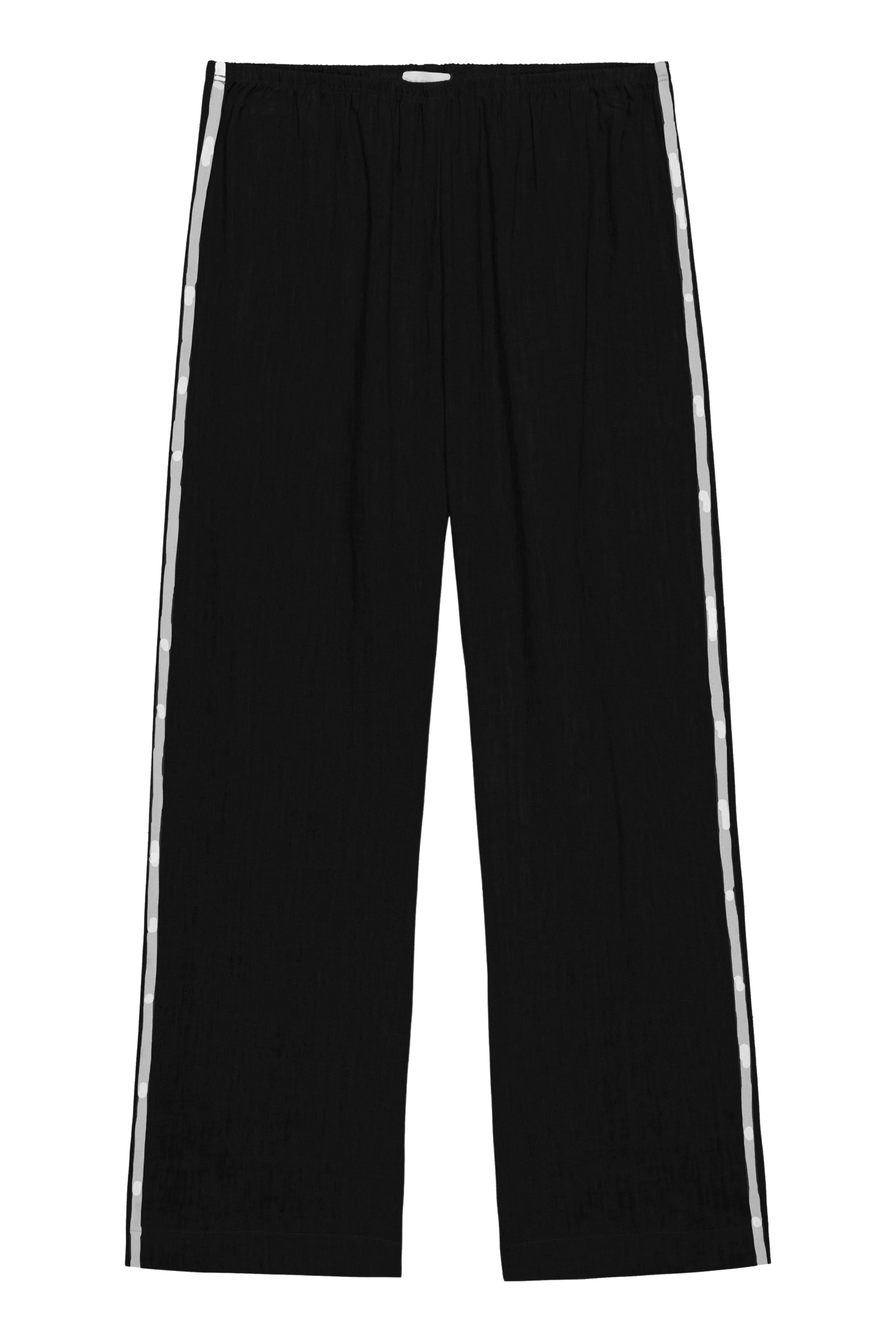 Crop Linen Stripe Pant - Jet