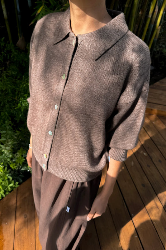 Lou Cashmere Cardigan — Frappe