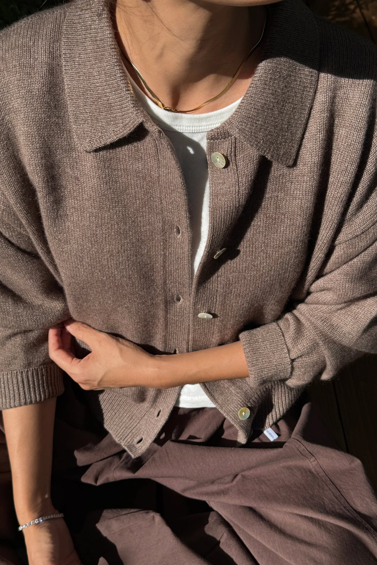 Lou Cashmere Cardigan — Frappe