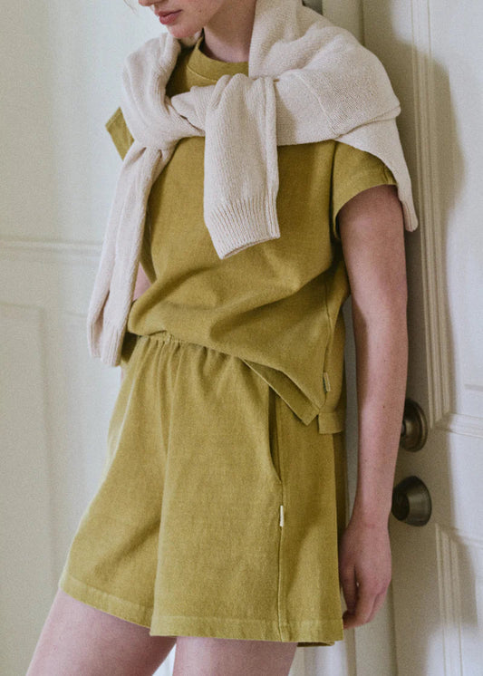 Flared Basketball Shorts - Ochre