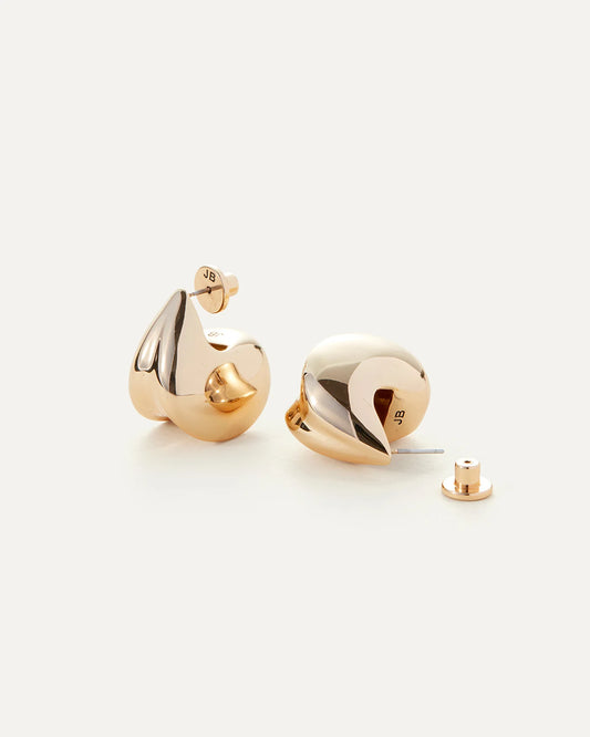 Paige Puff Earrings — Gold