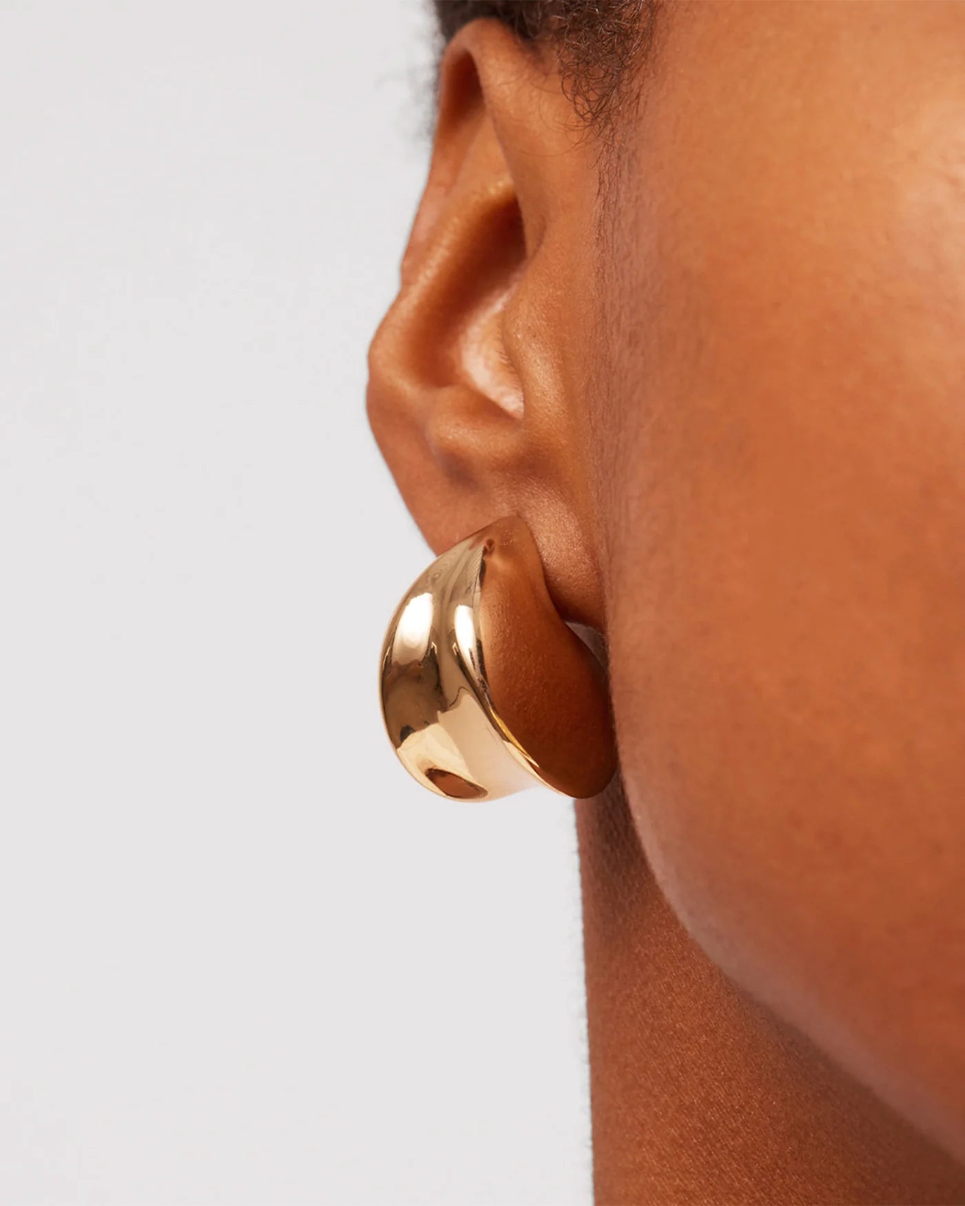 Paige Puff Earrings — Gold