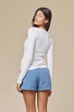 Jungmaven Paseo Long Sleeve Tee - Washed White