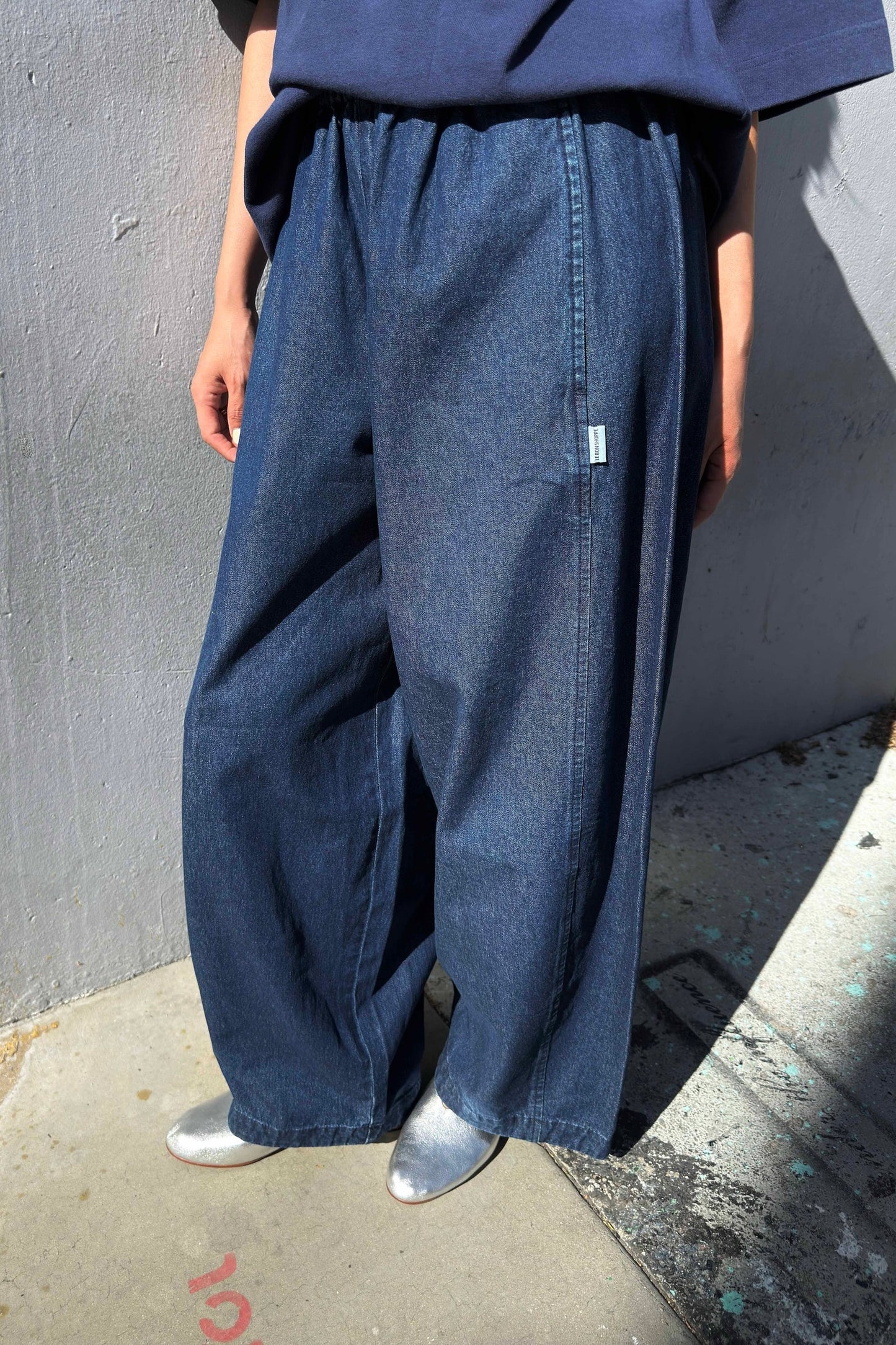 Parachute Pants — Denim Blue