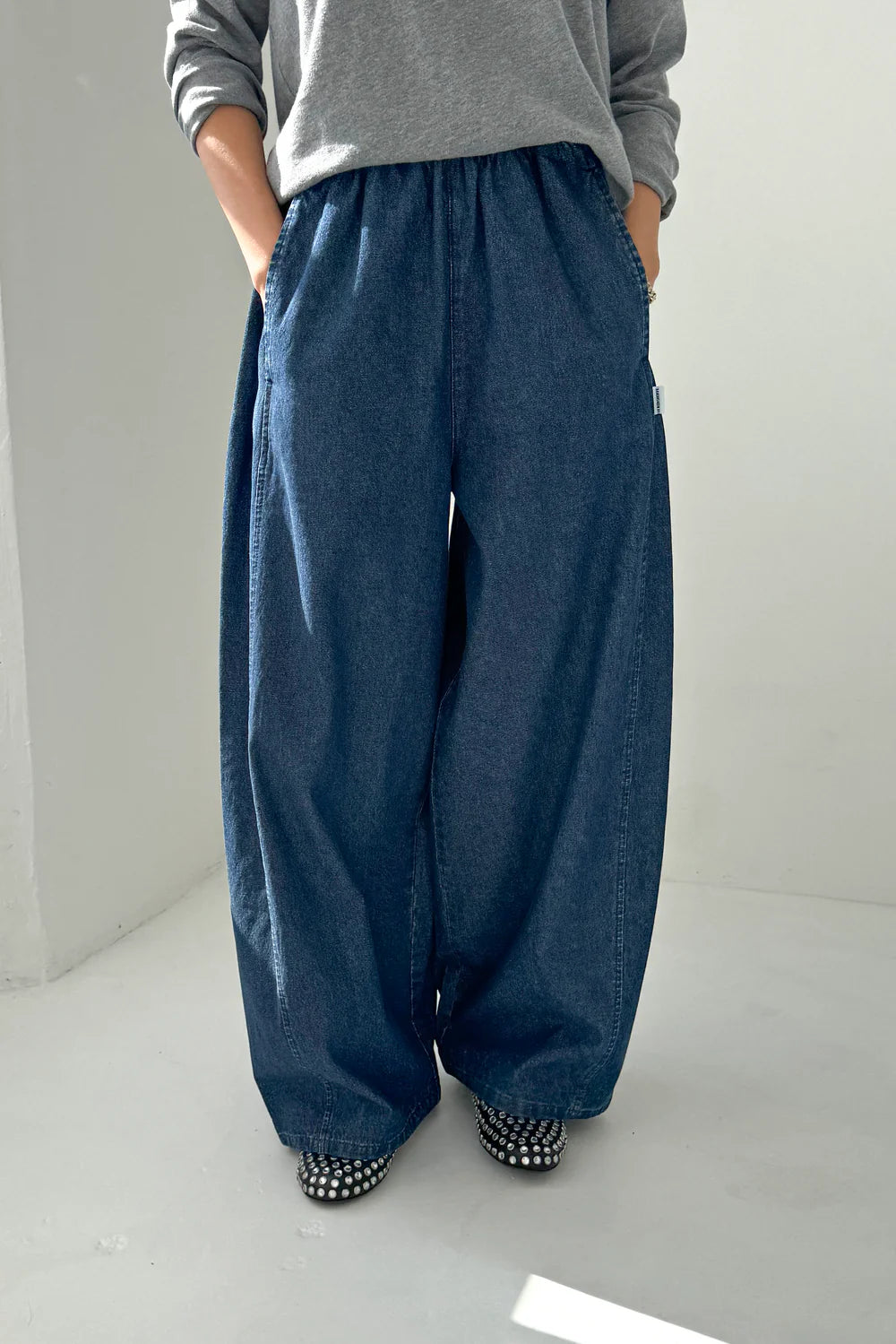 Parachute Pants — Denim Blue