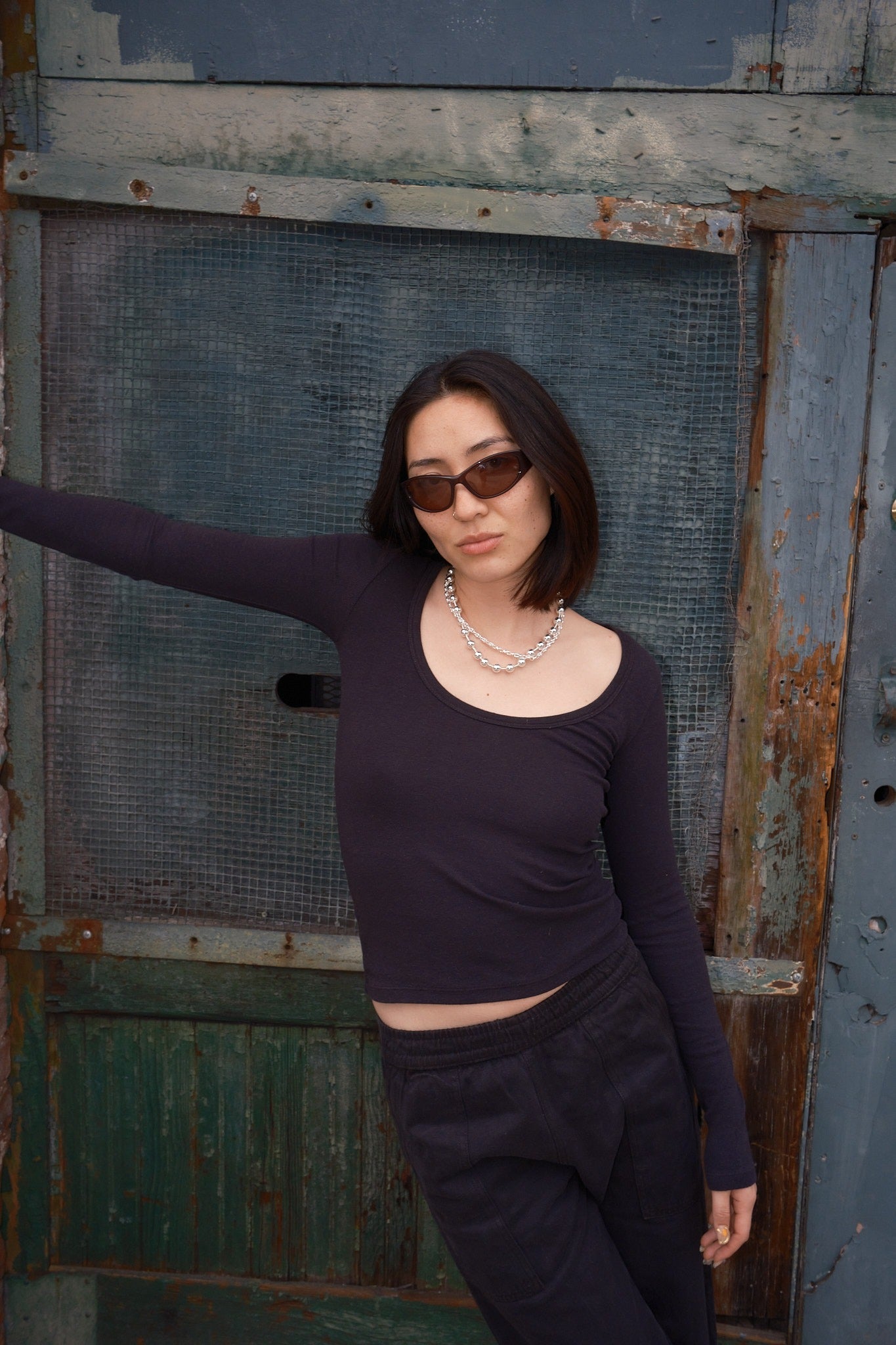 Paseo Long Sleeve Tee - Black