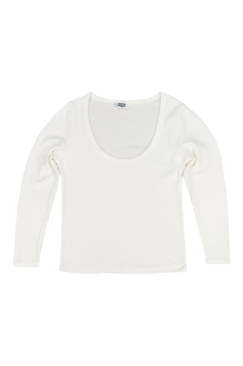 Jungmaven Paseo Long Sleeve Tee - Washed White