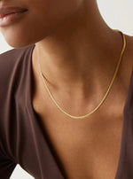 Jenny Bird Priya Snake Chain Necklace - Gold