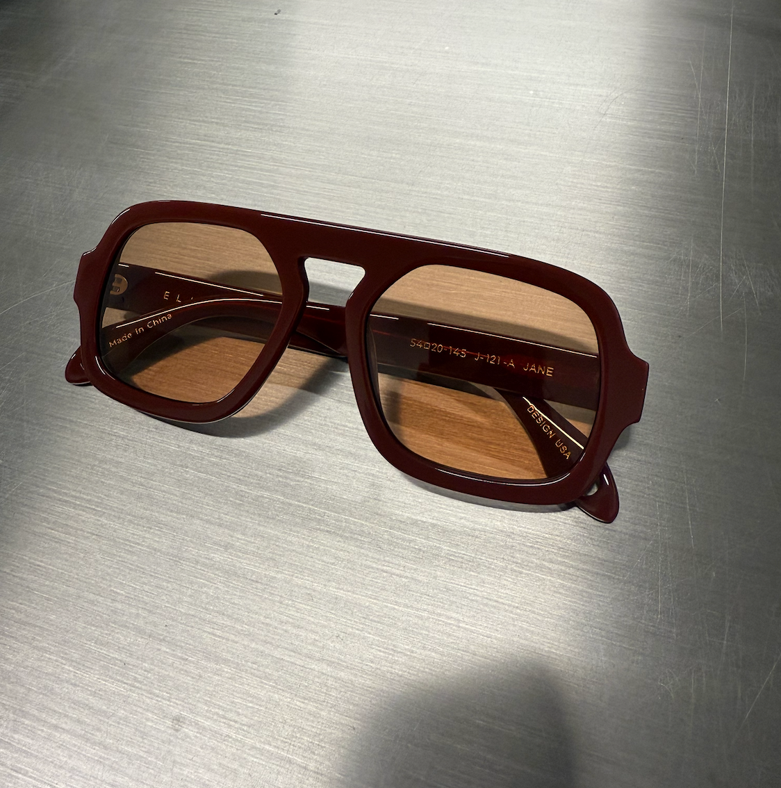 Jane Sunglasses — Deep Red