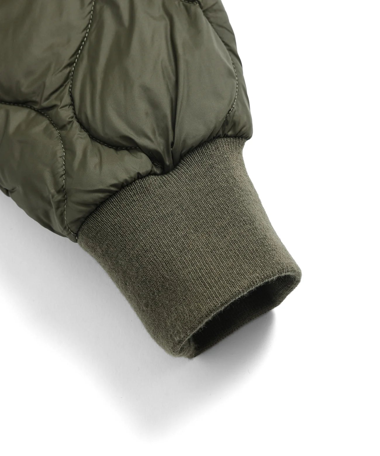 Taion Soft Shell Military Oversized Crew Neck Down Coat - Dark Olive