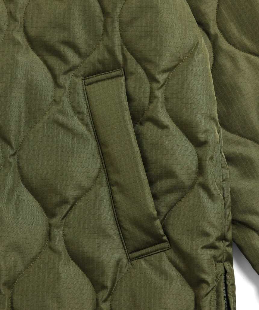 Taion Military Double Breasted Down Jacket - Dark Olive