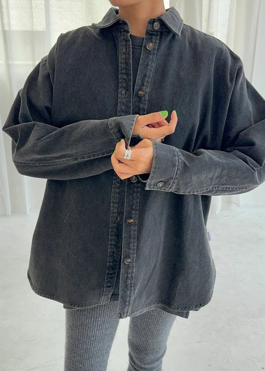 Theo Jacket - Black Denim