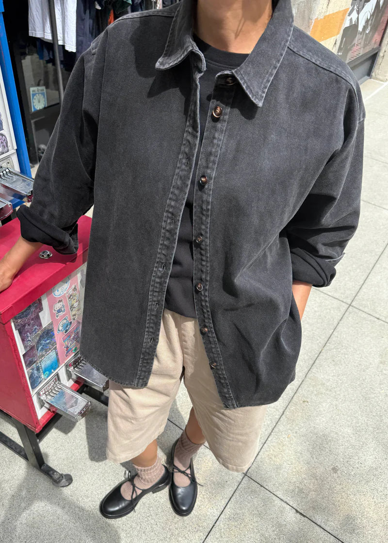 Theo Jacket - Black Denim