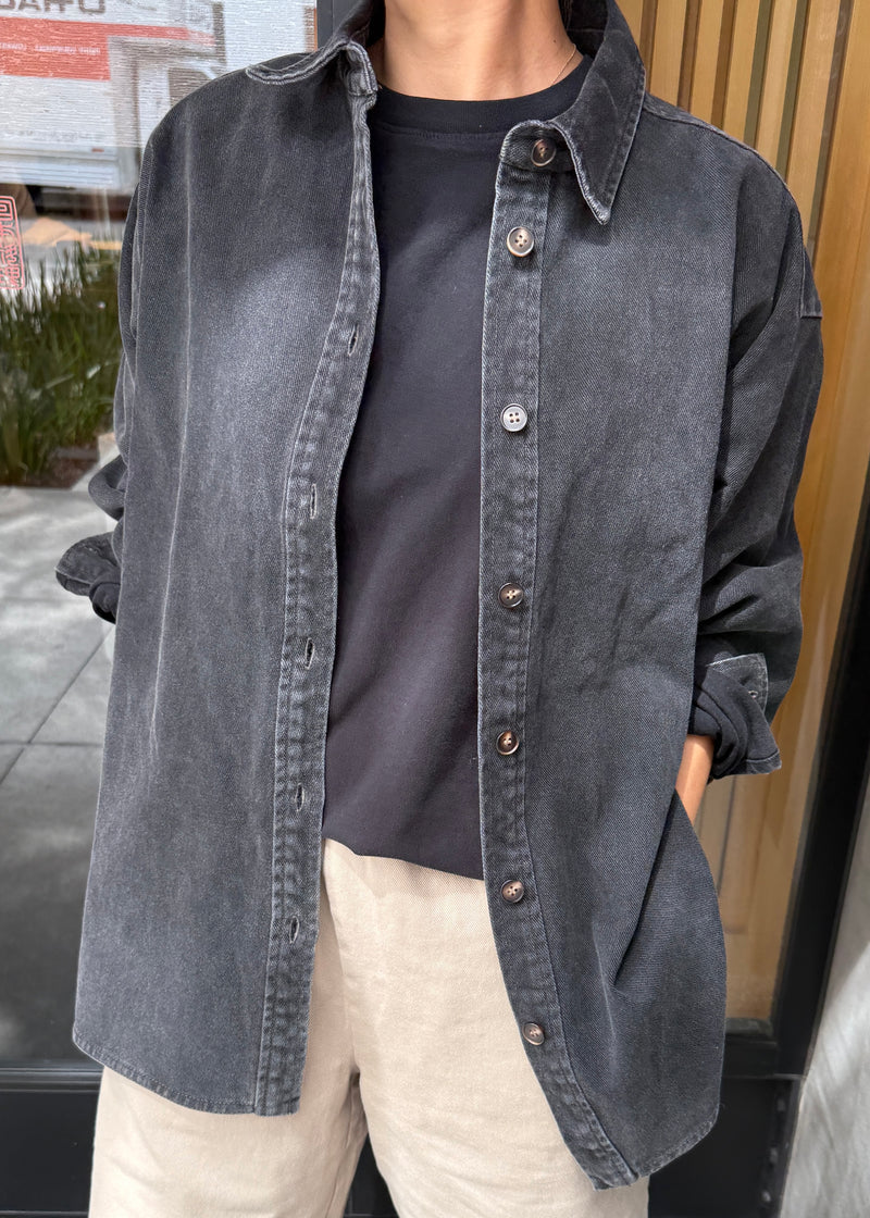 Theo Jacket - Black Denim