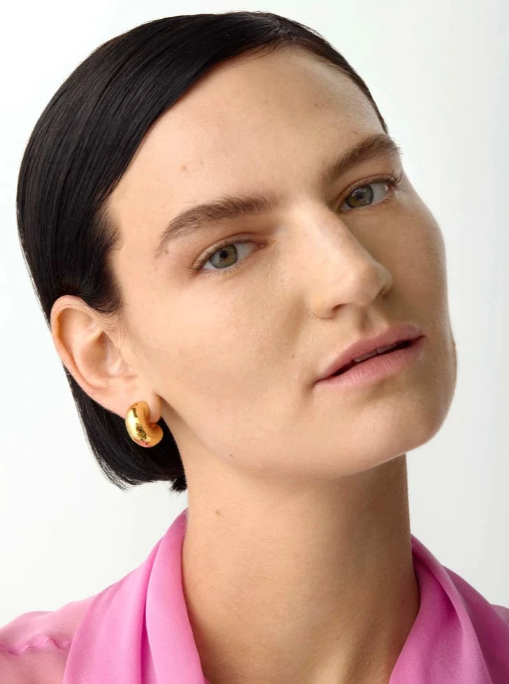 Jenny Bird Medium Tome Hoops - Gold