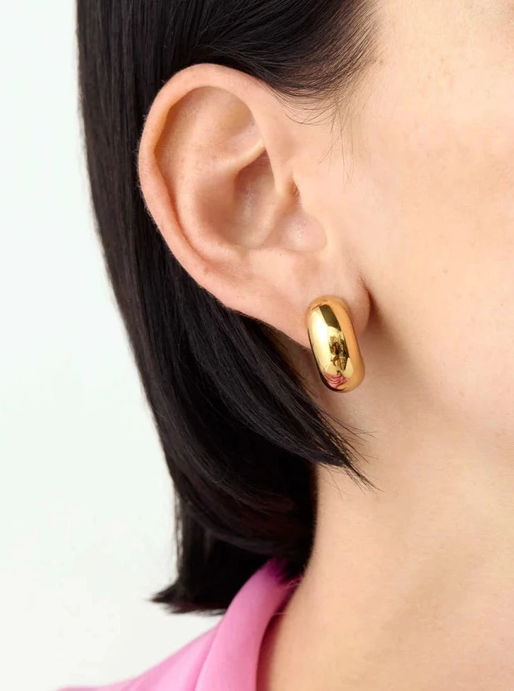 Jenny Bird Medium Tome Hoops - Gold