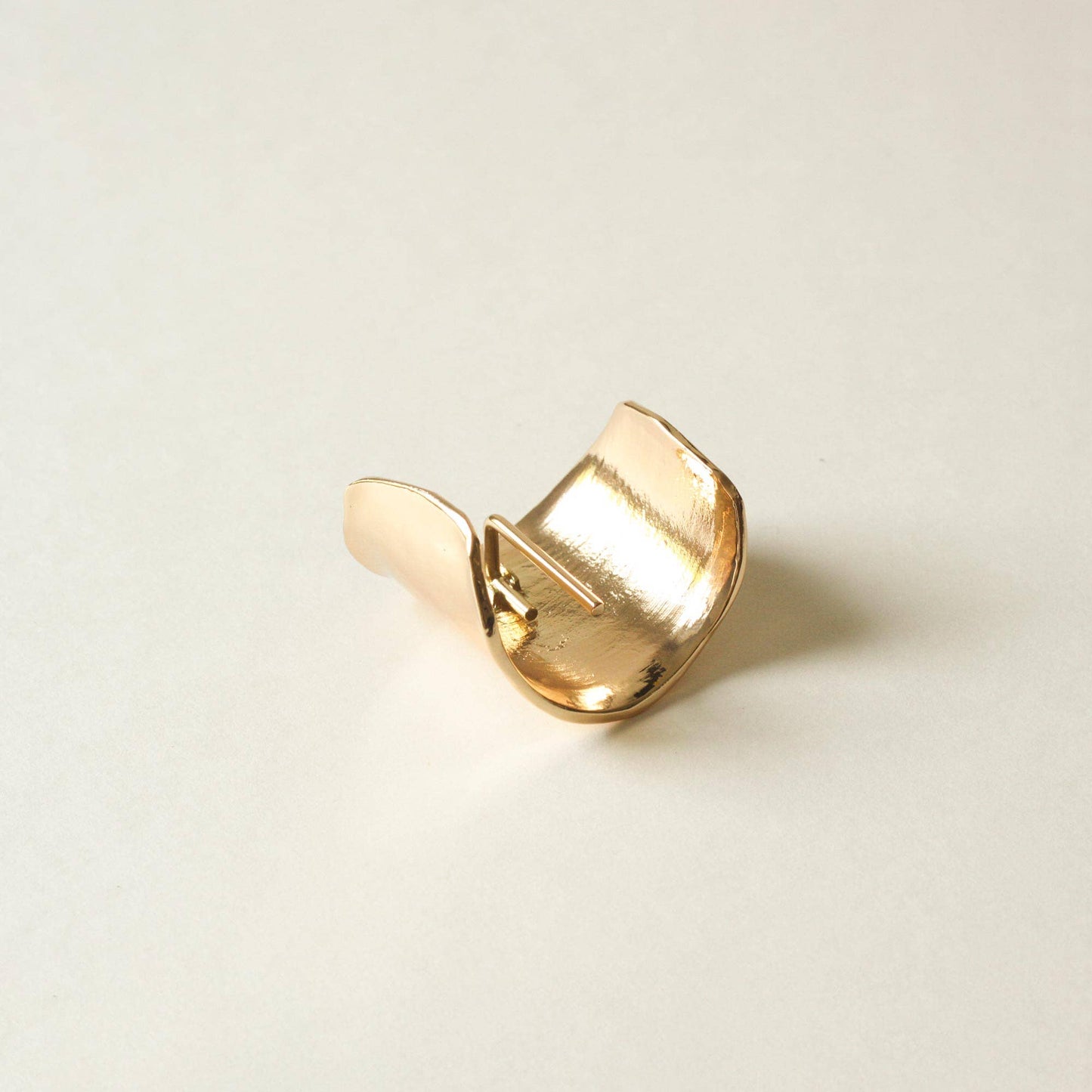 Metal Hair Ponytail Cuff Stick — Gold