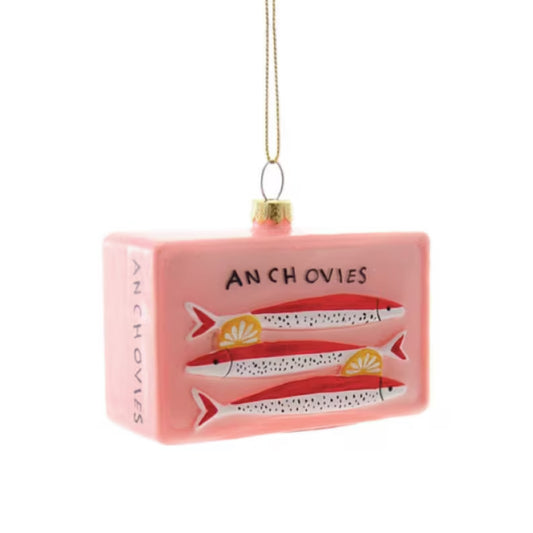 Pink Anchovies Ornament