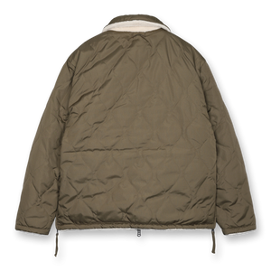 Taion Military reversible down jacket - Dark Olive/Cream | Vincent