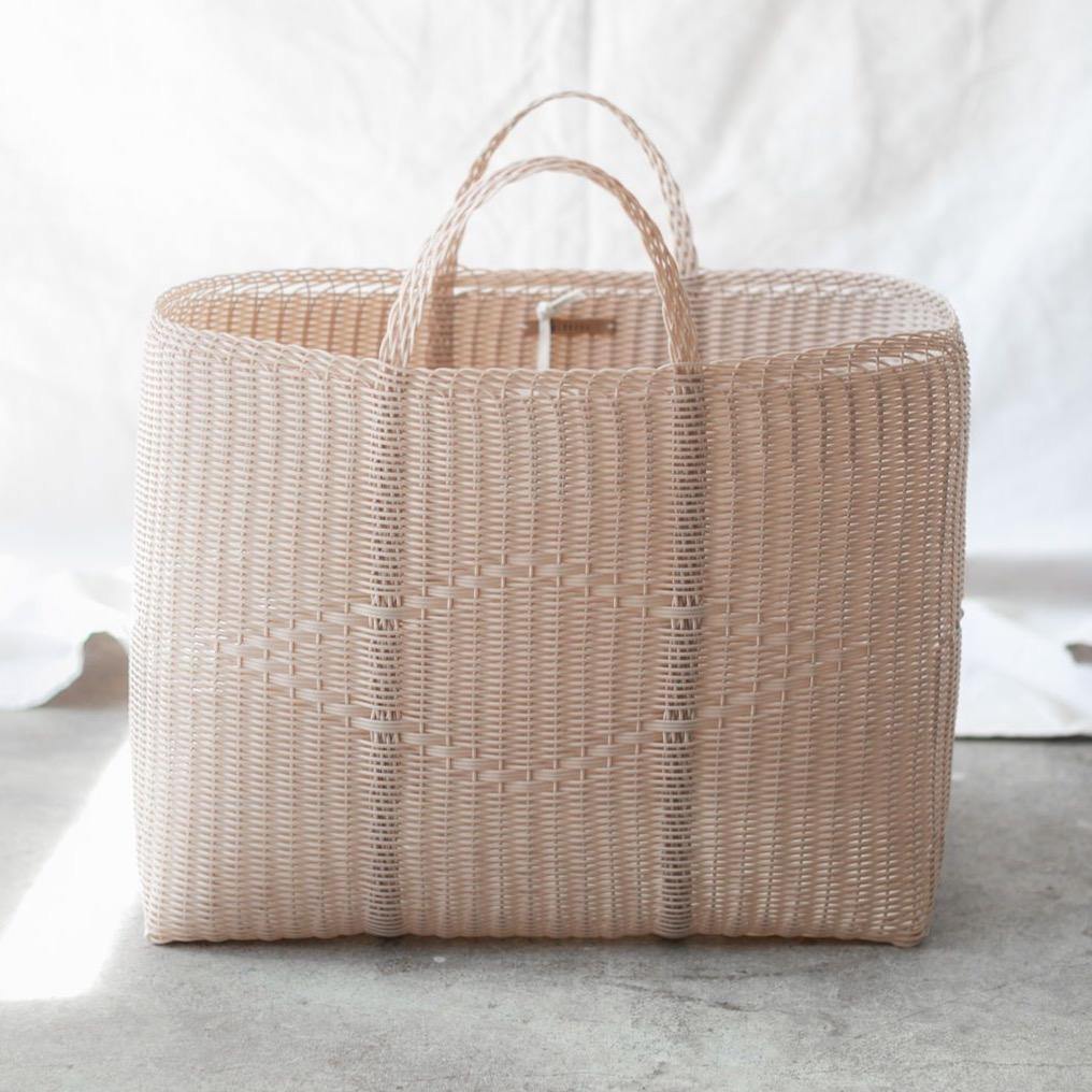 Palorosa Extra Large Handwoven Basket Tote - Powder - Vincent Park - {{shop.address.city}} {{ shop.address.country }}